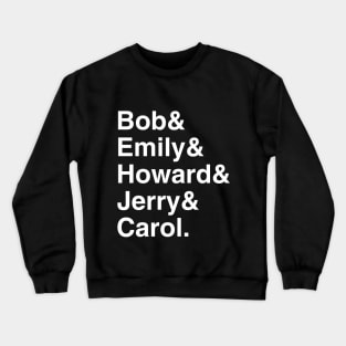 1970s Chicago Sitcom List Crewneck Sweatshirt